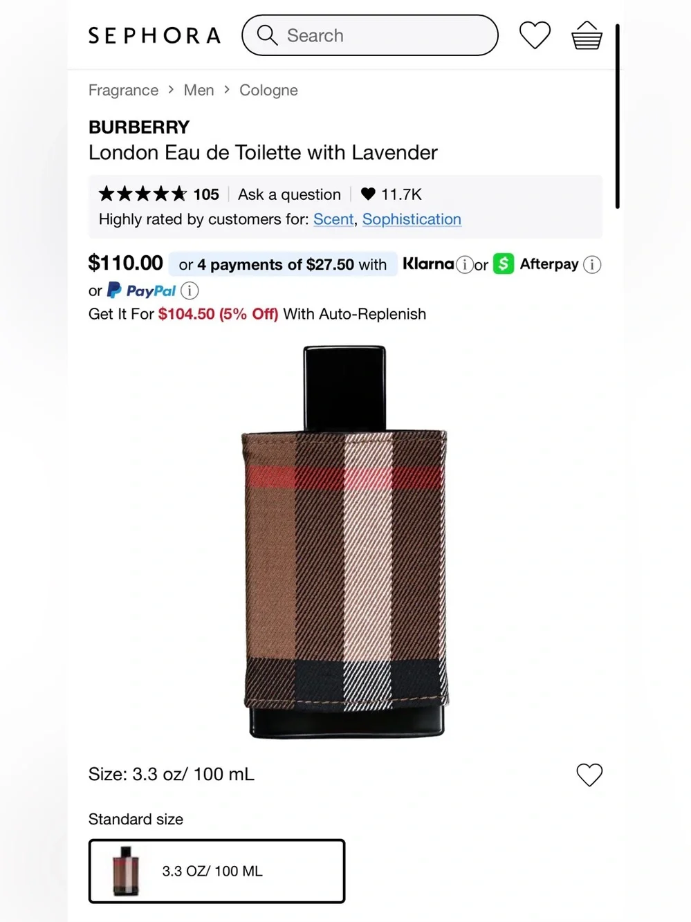BURBERRY LONDON by Burberry •  3.3 / 3.4 oz • New In Box